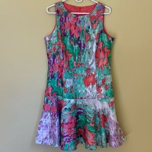 Colorful flirty party dress by Isaac Mizrahi